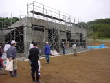 建設中のふるさとゾーン施設